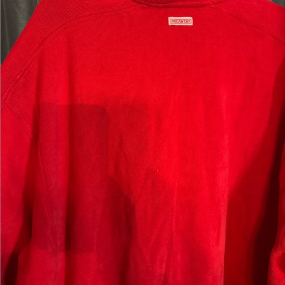 Y2K Rocawear Velour Red Jumpsuit Jacket And Pants Suit Size XXL Wide Legs - Picture 15 of 15